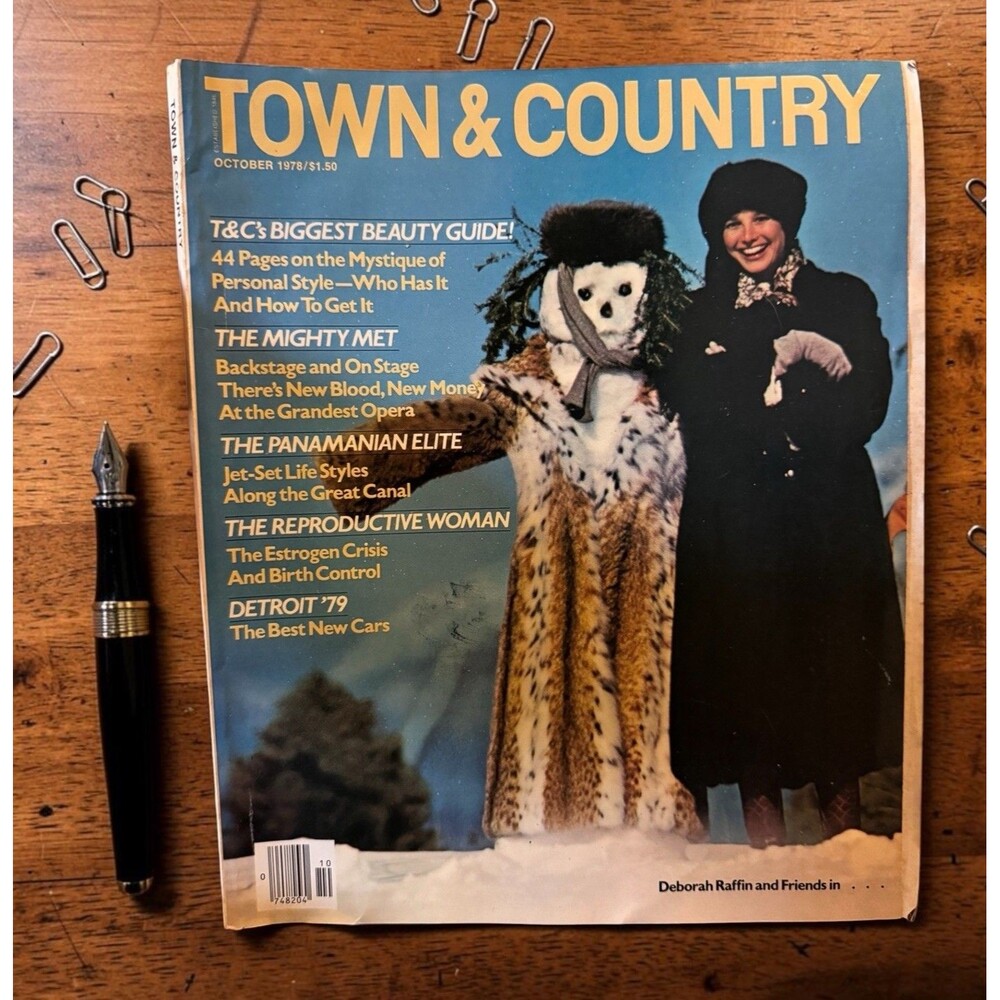 Town & Country magazine from October 1978 featuring Actress Deborah Raffin VTG